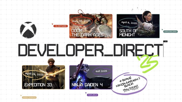 Xbox Developer Direct 2025: Un torrente de anuncios y fechas de lanzamiento