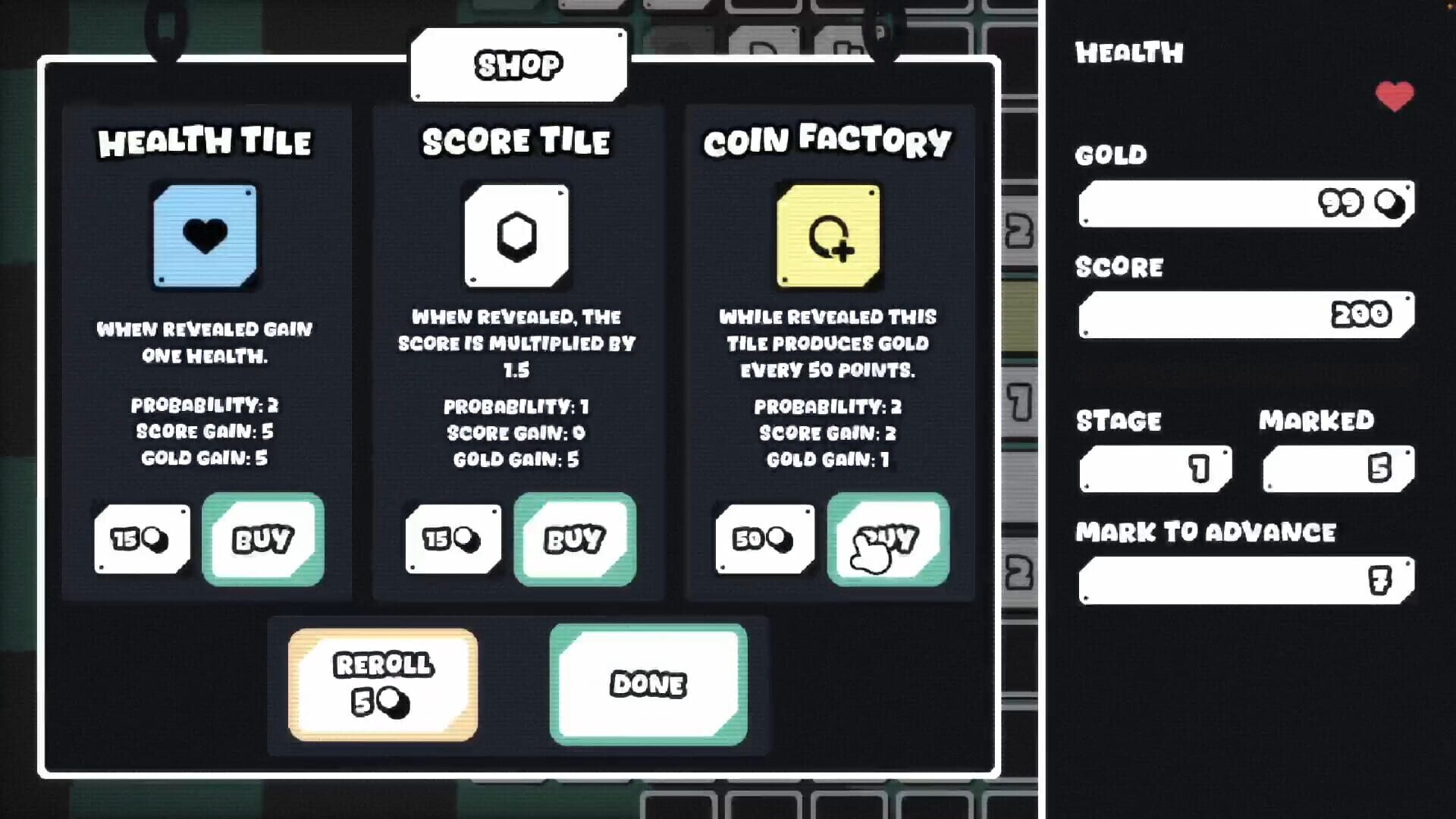 Captura de Infinity Sweeper