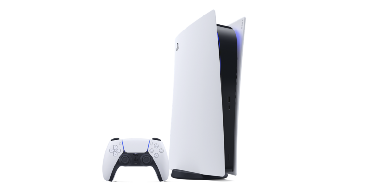 Una consola PlayStation 5 blanca junto a un mando DualSense; no es una imagen de PS6