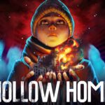 Un adolescente ilumina su rostro con una pequeña llama en el arte de Hollow Home
