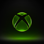 Logotipo verde de Xbox sobre fondo negro