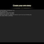 El editor Story Creator de Grifford Academy muestra un guion y las opciones para ejecutarlo dentro del juego