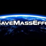 El lema #SaveMassEffect sobre la Tierra vista desde el espacio