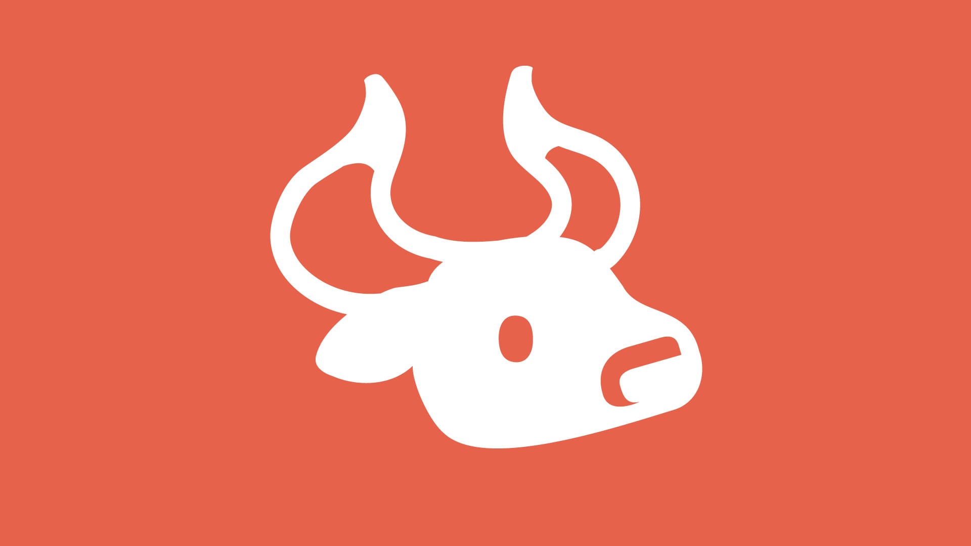 Logotipo blanco de Auroch Digital sobre fondo naranja
