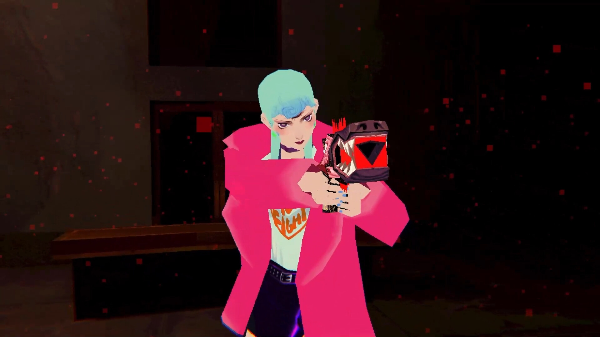 Michelle apunta con su pistola en Sorry We’re Closed