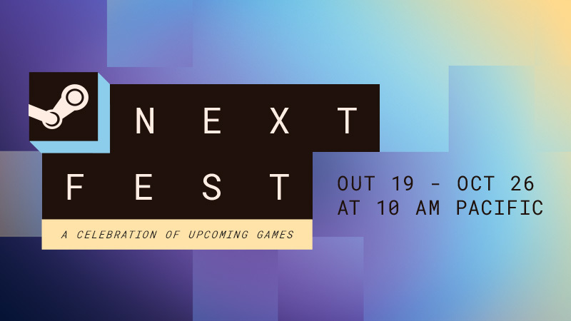 Cartel oficial de Steam Next Fest de octubre de 2026