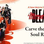 Personajes de BLEACH junto al logotipo de Mirrors High en su arte oficial